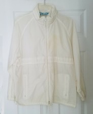 Teton Group High Performance Apparel Windbreaker Jacket White Woman Us Size M