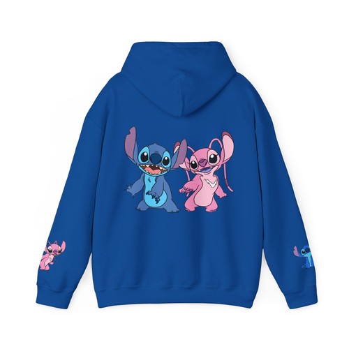 Fun Floral Stitch Hoodie, Unisex Sweatshirt, Cartoon Character Hoodie, Gift for - Picture 12 of 14