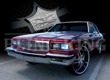 1986-1990 Chevy Caprice Chrome Grill Dual Weave Mesh Grille Tiarra 1pc 1986-1990 Chevy Caprice Chrome Grill Dual Weave Mesh Grille Tiarra 1pc