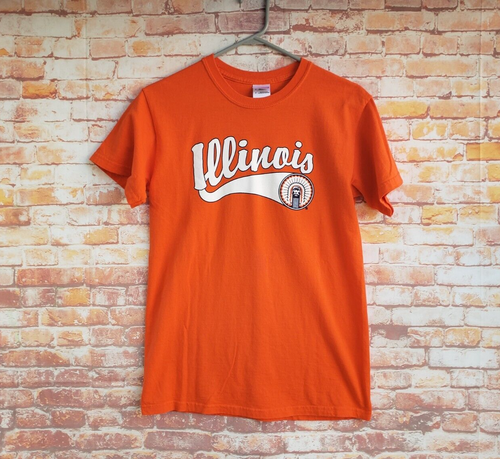 T-shirt Vintage University Of Illinois Chief Illiniwek - Taille S - Neuf Avec étiquette - Unisexe