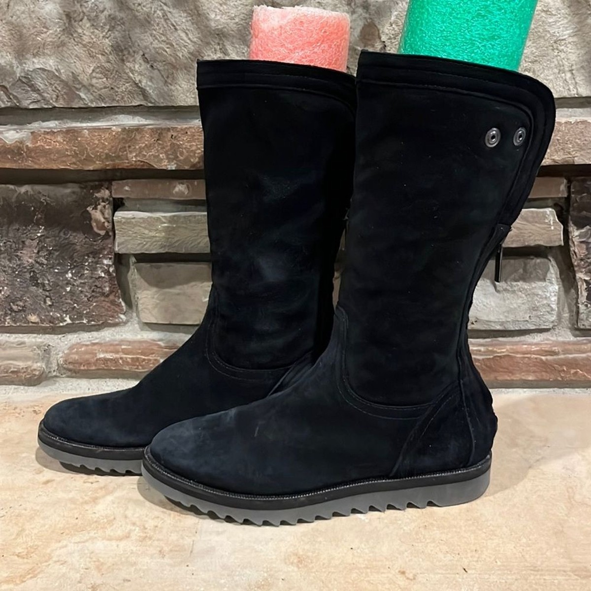 Black Suede Aquatalia Winter Boots Aquatalia Black Suede Sherpa
