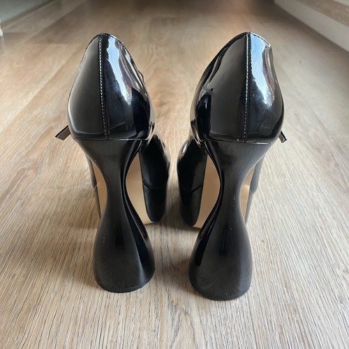 📞🥀 Y2K plataforma gótica Mary Jane imitación charol tacones talla 7 - Imagen 5 de 10