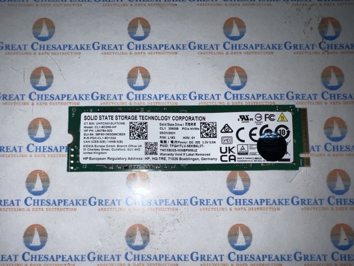 HP CL1-8D256-HP 440 G7 SSSTC 256GB M.2 NVMe SSD L64784-002