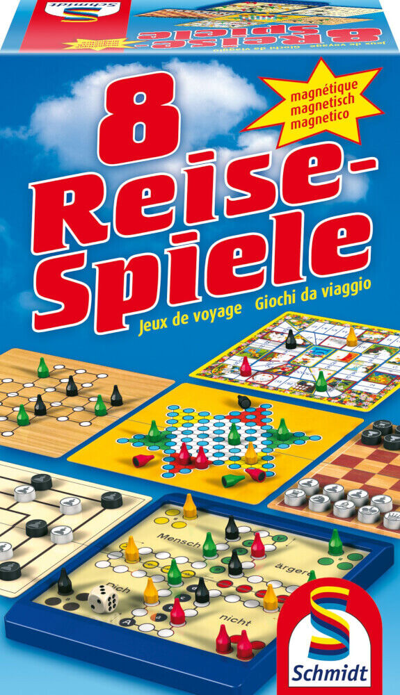 Thumbnail - Schmidt Spiele 49102 8 Reise-spiele Magnetisch, 1 Bis 4 Spieler, Ab 6