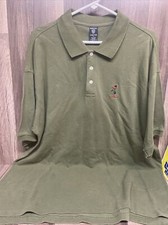 VTG Looney Tunes Polo Size XL Daffy Duck Embroidered Green SEE DESCRIPTION