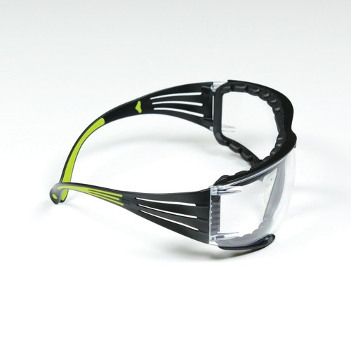3M SecureFit Safety Glasses SF401AF-FM, Foam, Clear Anti-fog Lens - Picture 5 of 10