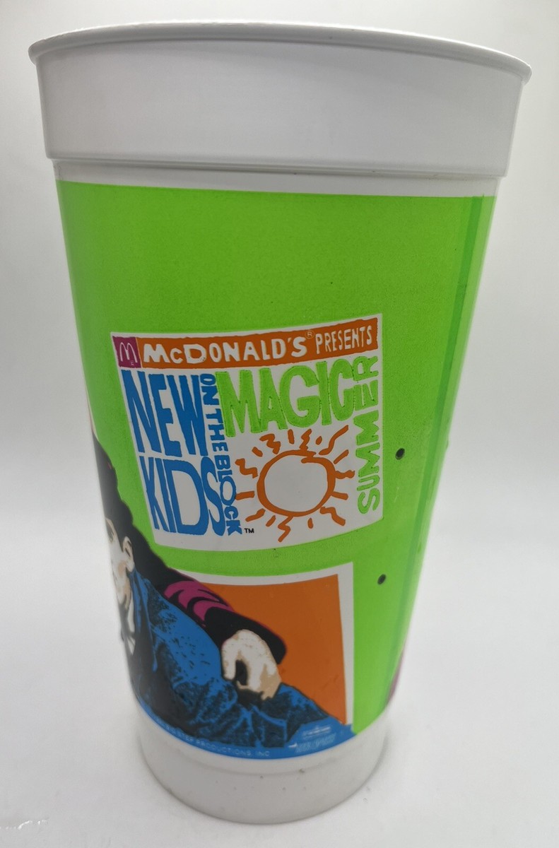 McDonald's New Kids on the Block 32oz Cup 1990 Vintage NKOTB Magic