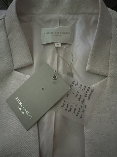 JOHN CHARLES Size 10 BNWT Blush Pink Mother Of The Bride Dress Jacket Outfit - Picture 12 of 12
