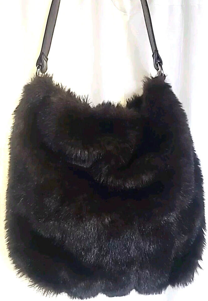 Bolsa Hobo Estilo Designer Grande Desleixada Marrom Pele Sintética Bolsa Tote Vegana Mob Esposa - Imagem 2 de 4