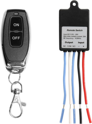 QIACHIP Mini Wireless Remote Control Switch DC 6V 12V 24V 1 Channel RF Relay Lat