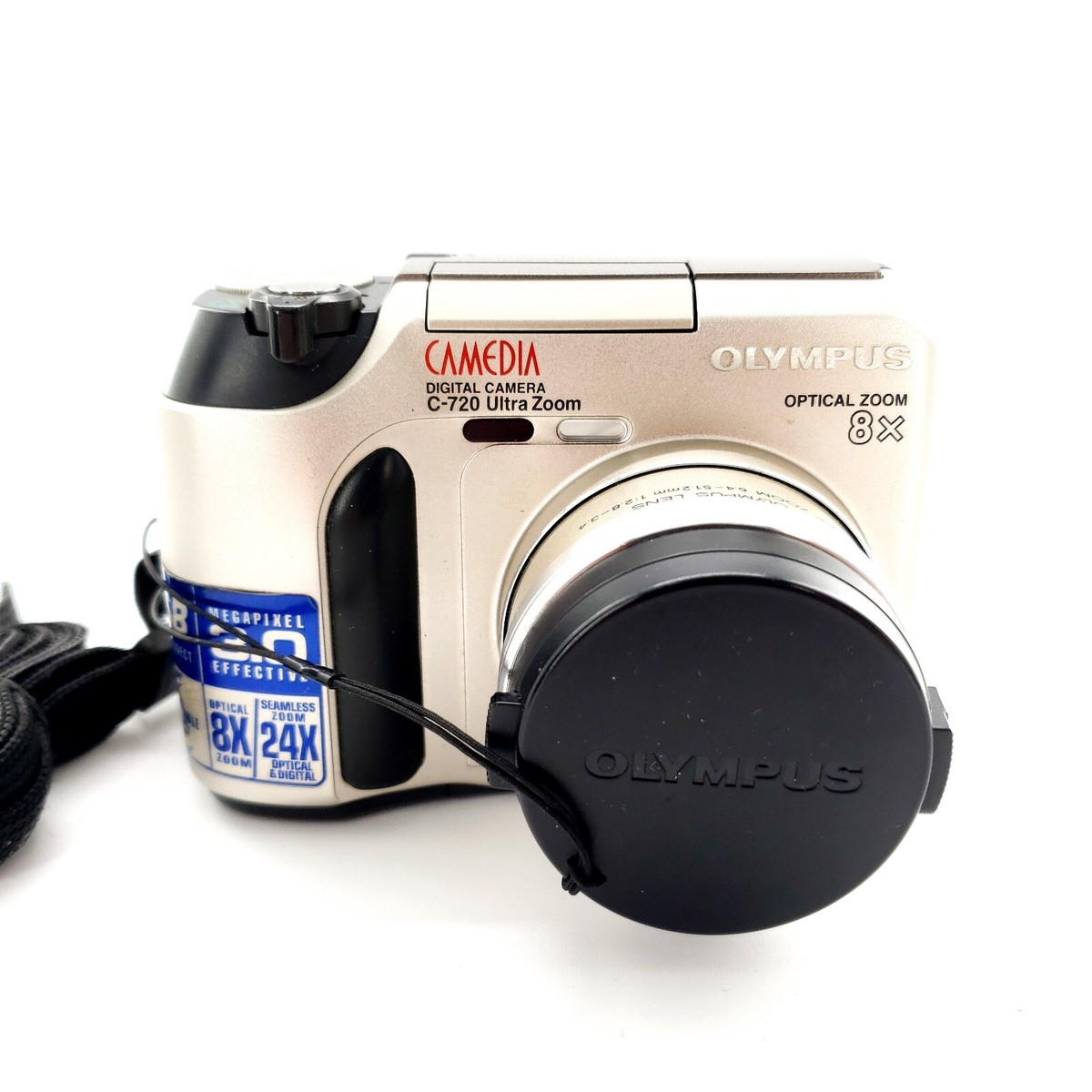 Olympus CAMEDIA C-720 Ultra Zoom 3.0MP Digital Camera Silver No