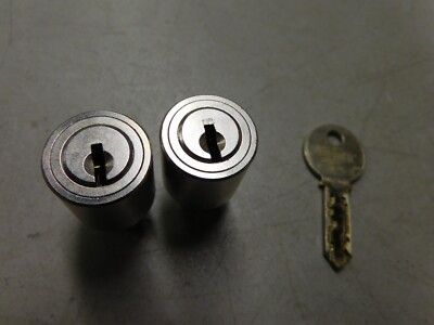 STANLEY VIDMAR 2 Matching Stanley Vidmar Lock Cylinders & 2 Keys / #11