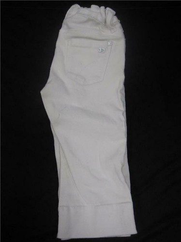 JOE'S JOES TODDLER GIRLS JENNY WHITE DENIM CROP ADJUSTABLE JEAN PANTS SZ: 5 NEW - Picture 4 of 10