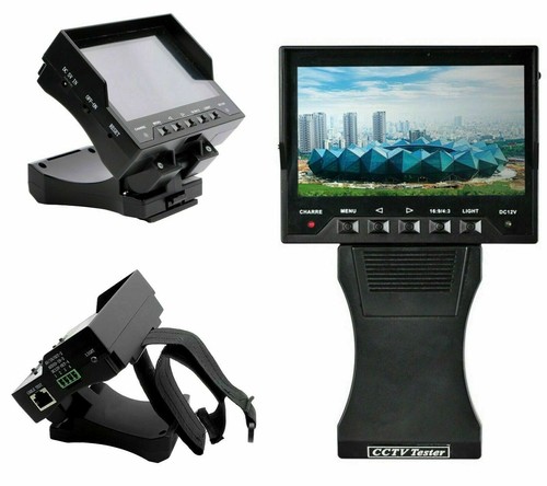Testeur De Caméras De Surveillance Portable - Écran LCD 4,3 Pouces - Entrée BNC, Sortie 12V - Pour Caméras Analogiques Et Test Réseau - Batterie Intégrée