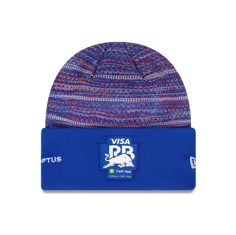Visa Cash App Racing Bulls Red Bull Yuki Tsunoda Official Cuff Beanie Hat Blue