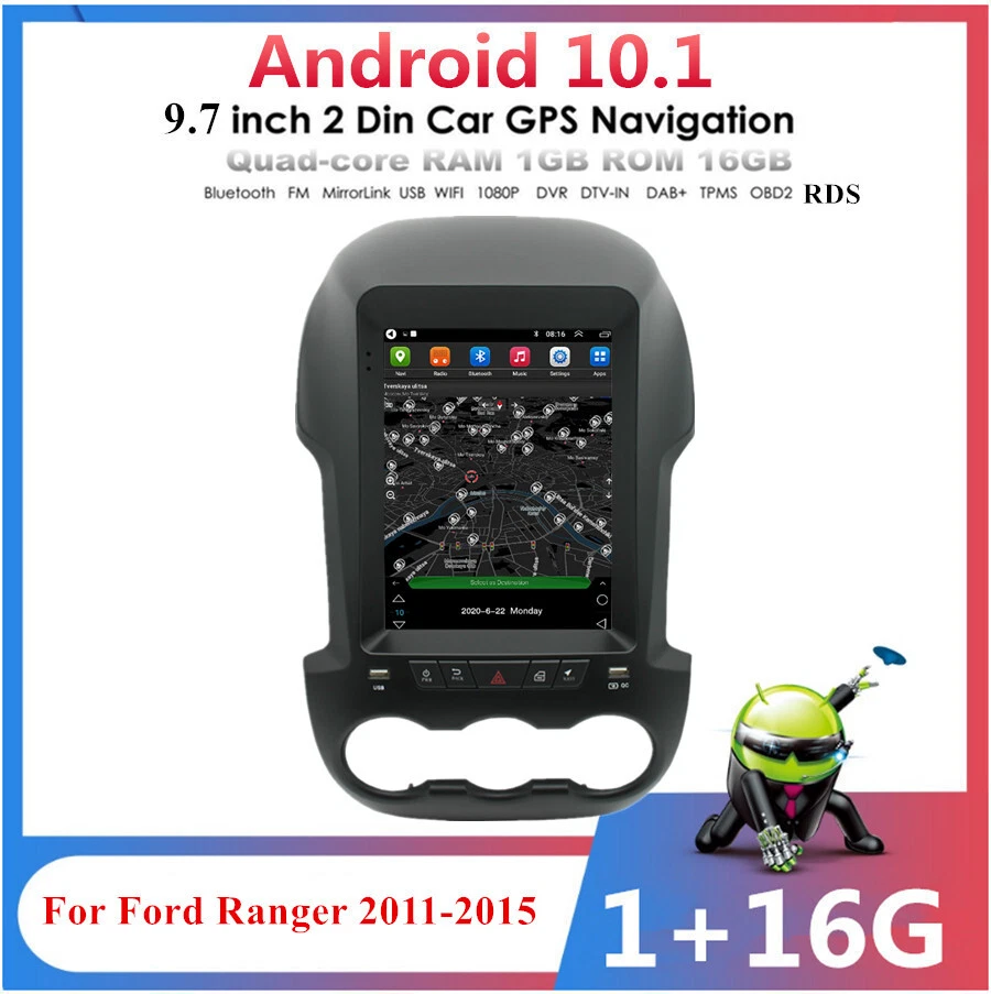 Für Ford Ranger 2011-2015 9,7 "Android 10.1 Kopf Uni Stereo Radio GPS WIFI NAVI - Bild 2 von 4