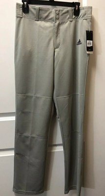 adidas men's triple stripe open bottom baseball pants