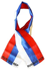 Russian Russia Country Lightweight Flag Printed Knitted Style Scarf 8"x60"