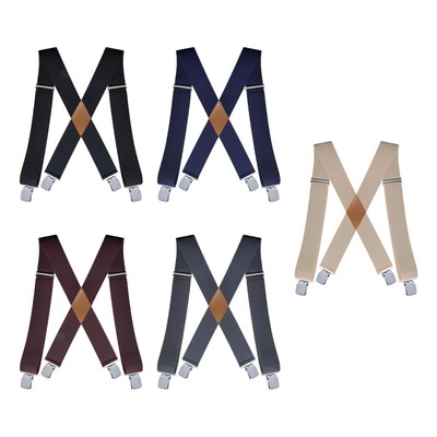 Faithfull Heavy-Duty Hosenträger, 5,1 Cm Breit, Blau – Robuste Industrie-Hosenträger Mit Leder-Patch