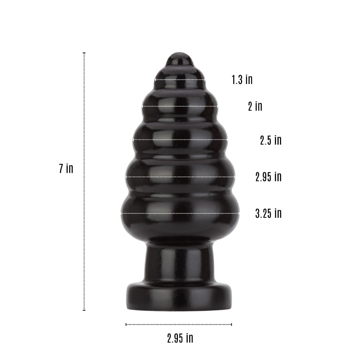 Plug Anal XXL Pluggiz Black BOSKA - 13,5 X 7,1 Cm - Neuf - Sextoy Pour Débutants Avertis