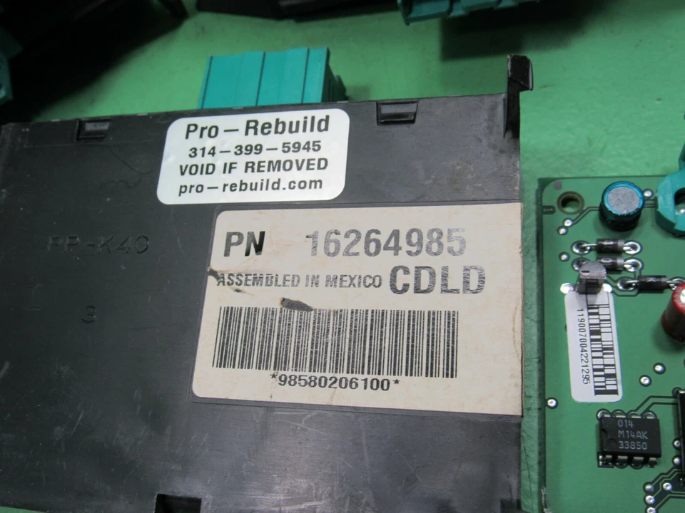 CHEVY EXPRESS GMC SAVANNA VAN 2500 3500 ANTI-THEFT PASSLOCK VATS MODULE 16264985 - Image 2 of 4