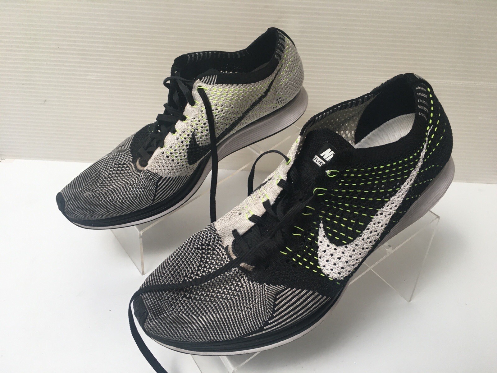 flyknit racer orca white tongue