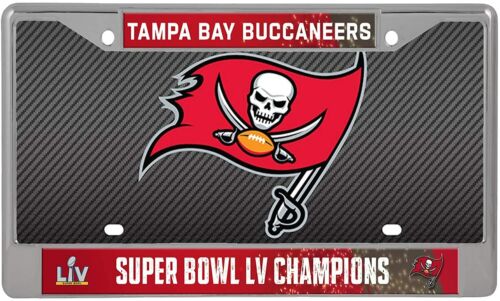 NEW RICO SUPER BOWL LV Champions TAMPA BAY BUCCANEERS License Plate Frame Brady - Picture 3 of 6