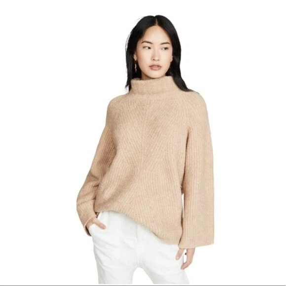 Louis Vuitton Cream Rib Knit Turtle Neck Sweater S Louis Vuitton