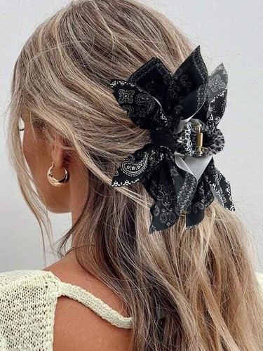 Orchid Flower Hair Clip Slide Grip Wedding Bridesmaid Vintage Hairpin - Picture 6 of 8