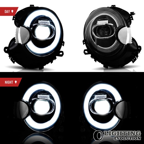 For 2007-2013 Mini Cooper R56 R57 R58 R59 LED Headlights Dynamic DRL Sequential - Picture 2 of 16