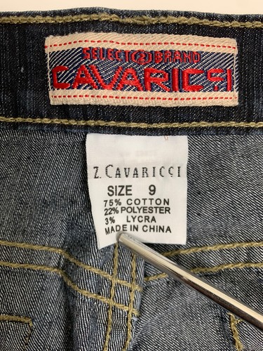 Z Cavaricci Jeans Women’s 9 Stretch Flare Boot Leg Vintage Dark Wash Denim - Picture 2 of 9