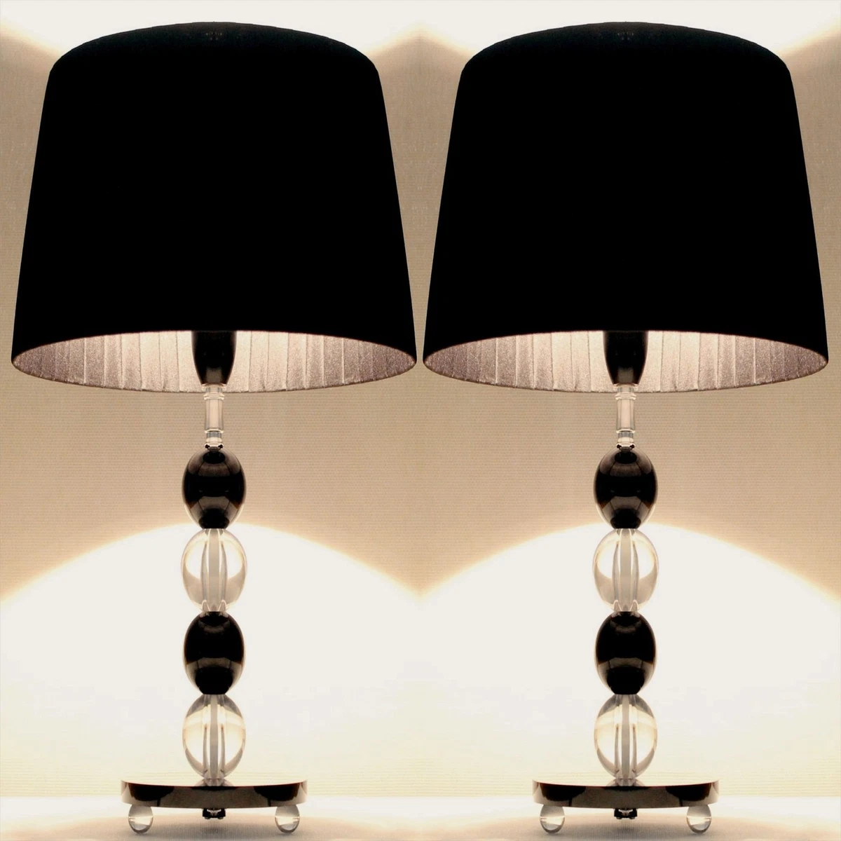 Pair of black sale lamps