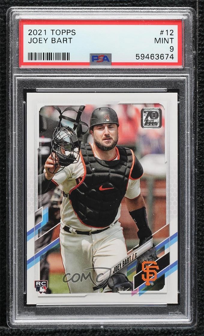 2021 Topps Joey Bart (White Jersey) #12 PSA 9 MINT 1t5