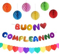 Buon Compleanno Banner Happy Birthday Girlande Happy Birthday Banner Geburtstag