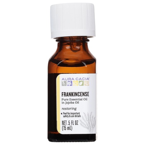 Aura Cacia Precious Essential Frankincense Jojoba, 0.5 Ounces