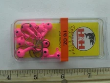 H & H B1810-07  Cocahoe Saltwater Ball Jig Head 1/8 oz. Pink10CT
