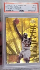 95 Skybox Premium Larger Than Life L1 Michael Jordan PSA9 🔥 Mint REGRADE