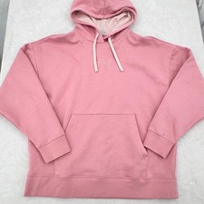 Woman's Puma Embroidered Relaxed Comfy Hoodie Sweatshirt Rosy Pink Size L - NEW