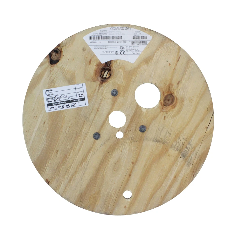 COMMSCOPE 4672004/10 UH68120 HYBRID RG-6 QUAD SHIELD + CAT6 CABLE, 1000-FEET - Image 3 of 4