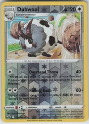 Dubwool 122/159 Crown Zenith Reverse Holo Rare