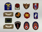 Lot Of 13 WWII & Post US Army Division Corps Military Airborne Etc Patches WW2