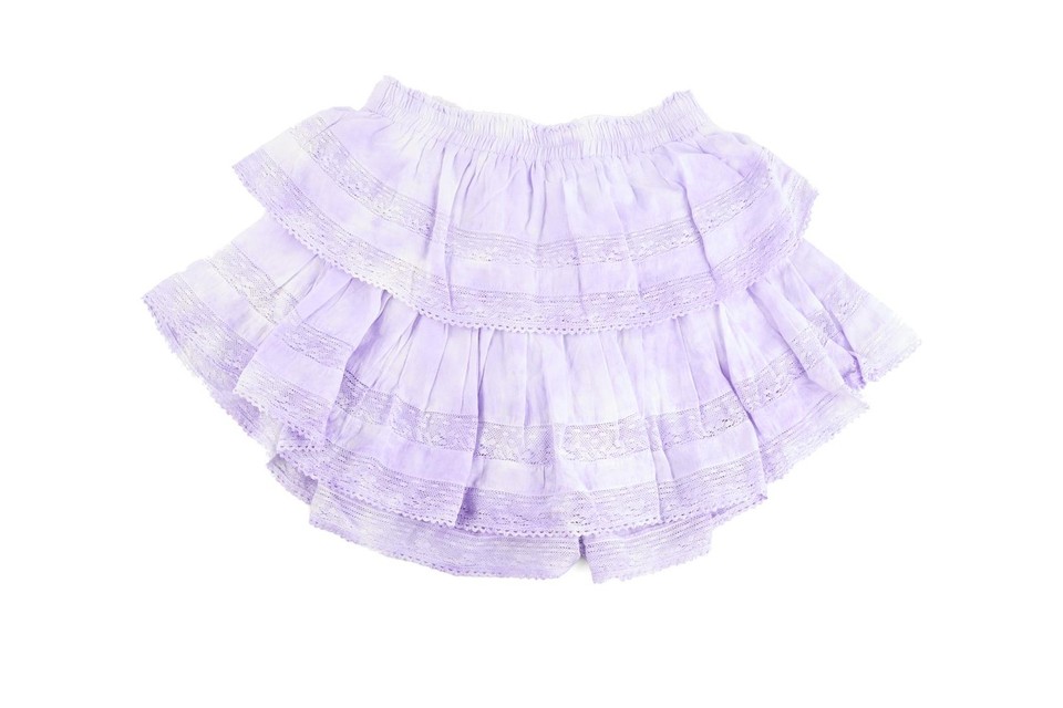 LOVESHACKFANCY PURPLE COTTON MINI SKIRT XSMALL | eBay UK