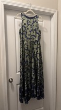 Banana Republic Floral Fit & Flare Maxi Dress Size 10