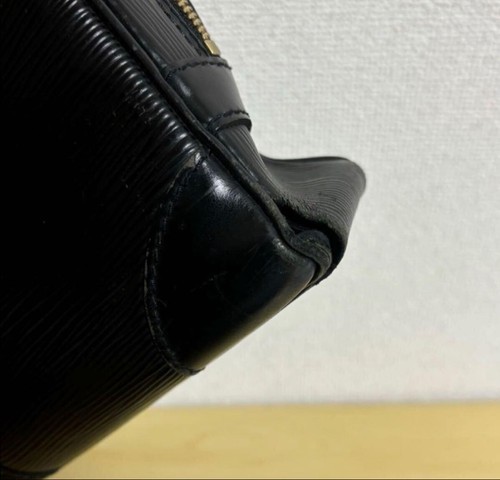 Louis Vuitton Epi Leather Black Business Bag Zip Pocket Used LV - Picture 6 of 10