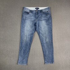 Democracy Jeans Womens 8 Blue Skinny Ab Technology Stretch Denim Cotton Blend