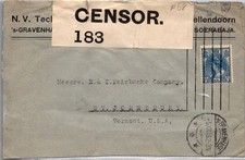GOLDPATH: Netherlands cover 1962 to USA censored label CV902_P09