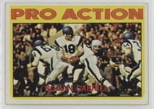 1972 Topps Pro Action Roman Gabriel #128 17qs