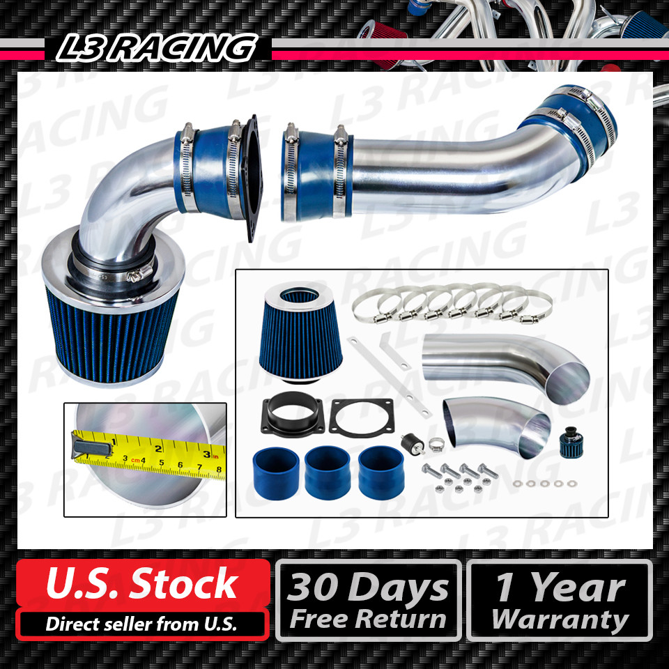 BLUE COLD AIR INDUCTION INTAKE KIT + DRY FILTER FOR Mazda 01-03 B4000 4.0L V6