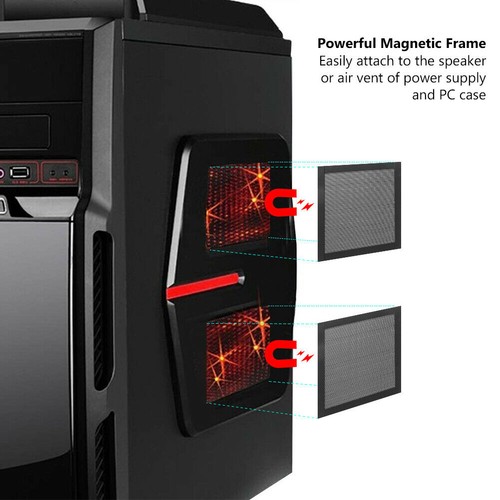 3Sizes Optional 1.8mm Thick Magnetic PC Dust Filter Cooling Fan Mesh Cover - Zdjęcie 6 z 13