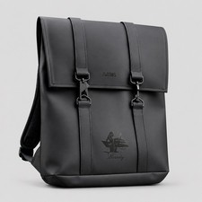 RAINS MSN Bag Mini Black Waterproof Backpack Eternity Yacht Logo